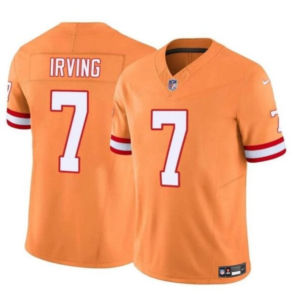 Mens Youths Kids Womens 7 Bucky Irving Orange Stitched Jersey